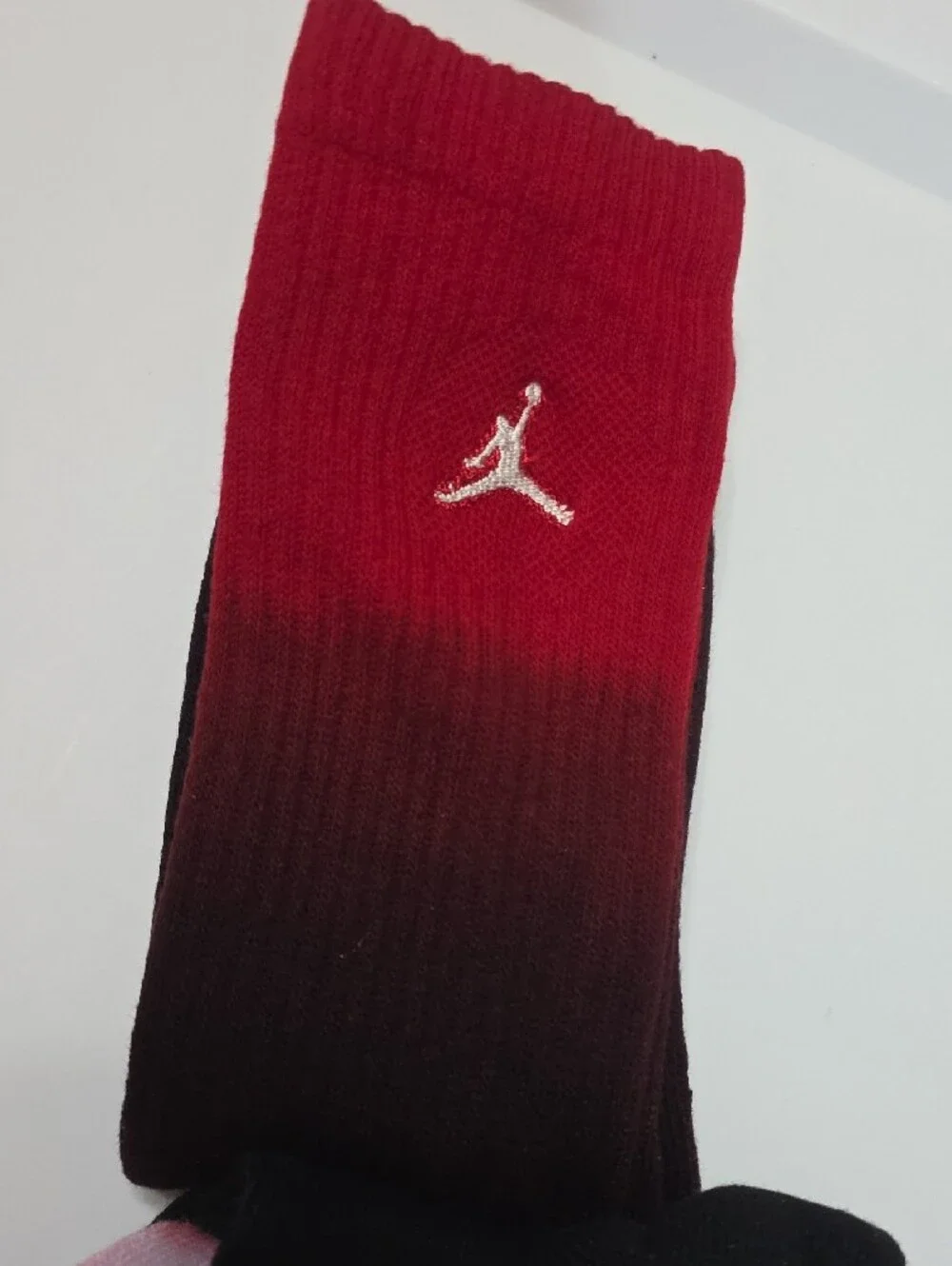 Jordan 3-Pack Crew Socks - Red, Black, Tie-Dye